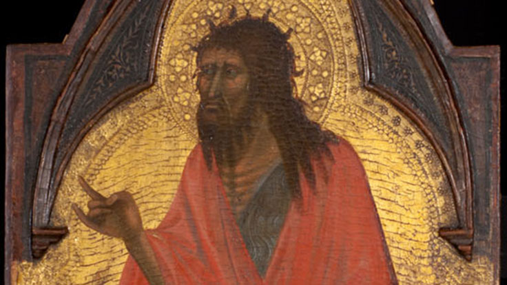 Follower of Pietro Lorenzetti (possibly Tegliacci), Saint John the Baptist, before 1362