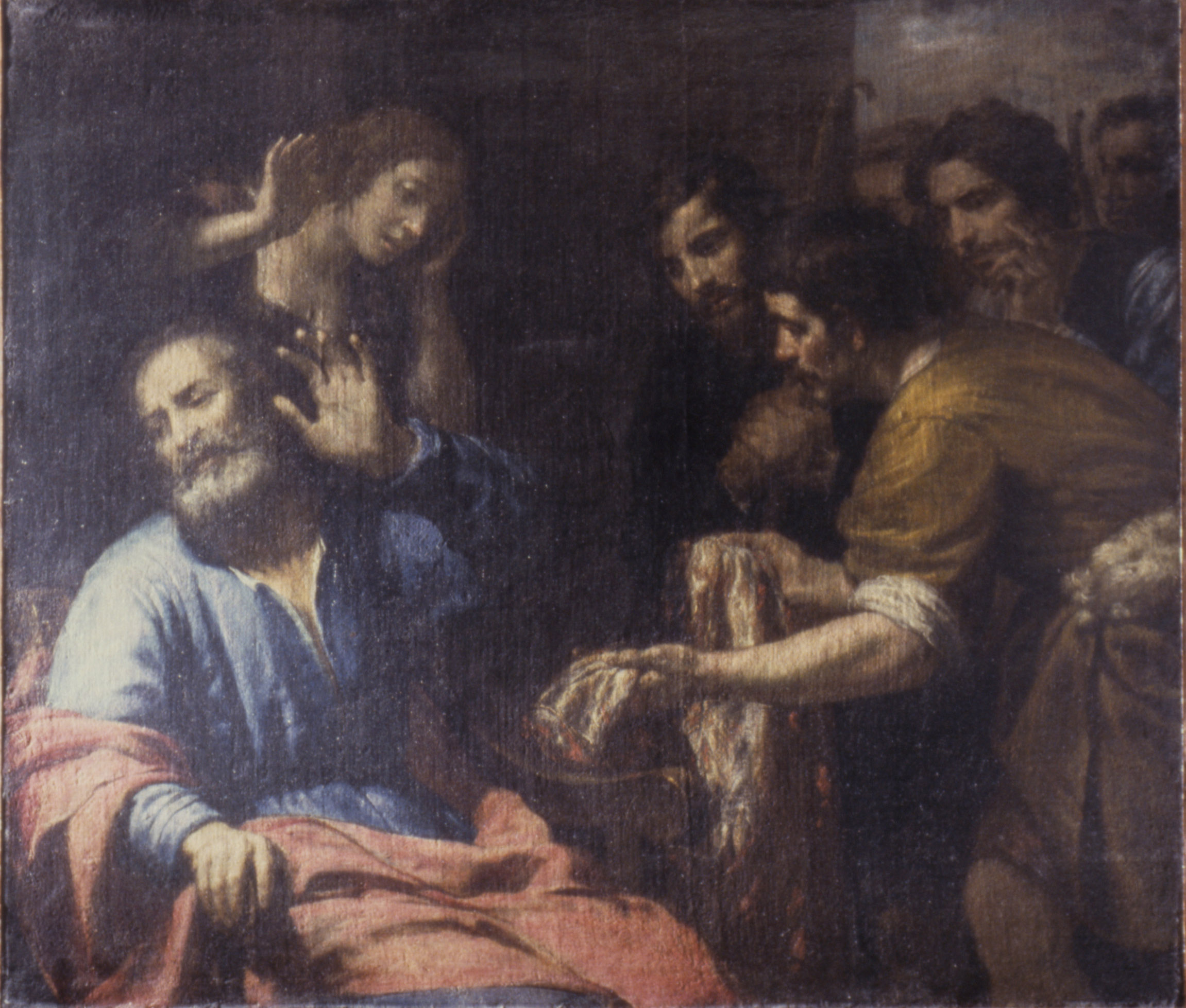 Joseph's Coat Brought to Jacob | Kress Paintings Conservation