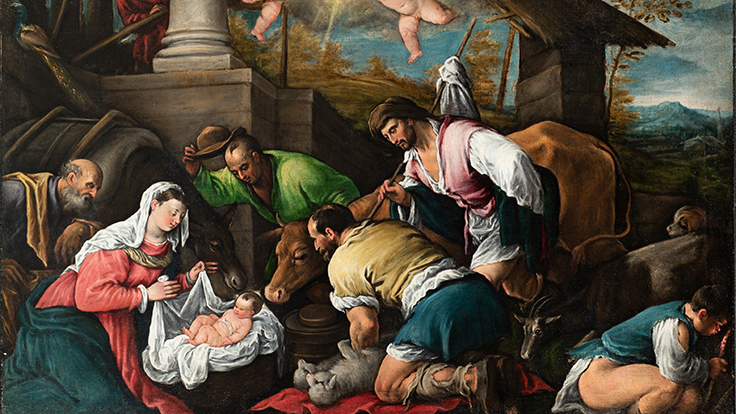 Francesco Bassano, Adoration of the Shepherds, c. 1580