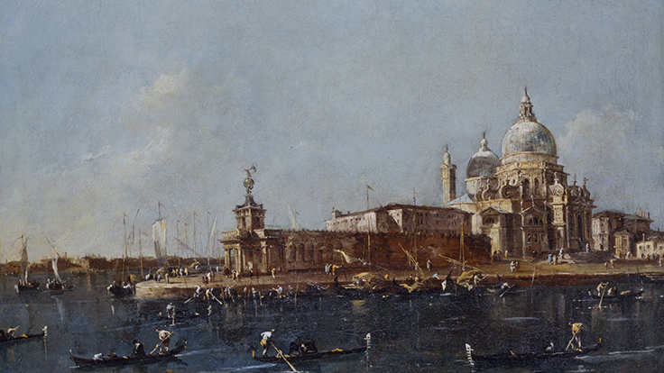 Francesco Guardi, View of the Grand Canal with the Dogana, c. 1780
